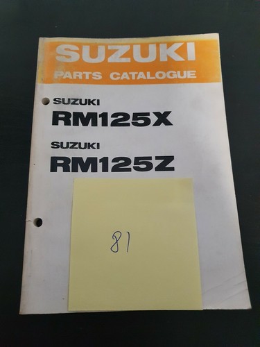 Catalogo ricambi suzuki 125 - catalogo, rm